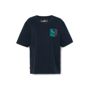 TIMBERLAND Tričko námořnická modř / smaragdová / tmavě růžová