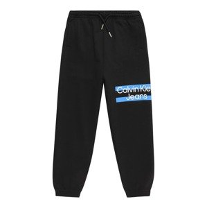 Calvin Klein Jeans Kalhoty světlemodrá / černá / bílá