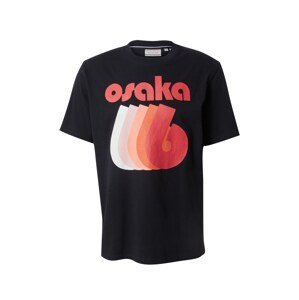 Superdry Tričko 'Osaka' broskvová / červená / černá / bílá