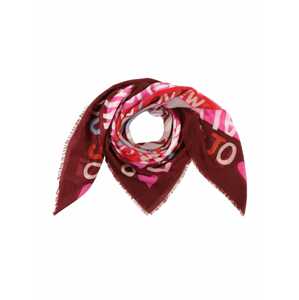 Liu Jo Šátek  pink / merlot / světle červená / bílá
