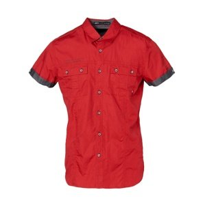 KOROSHI Košile antracitová / červená