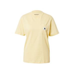 Carhartt WIP Tričko pastelově žlutá