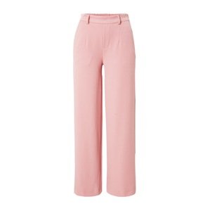 OBJECT Kalhoty se sklady v pase 'Lisa' růžová