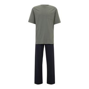 SCHIESSER Pyžamo dlouhé námořnická modř / nefritová