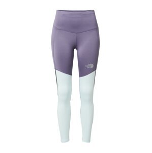 THE NORTH FACE Sportovní kalhoty azurová / světle šedá / světle fialová / černá