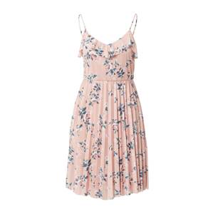 ABOUT YOU Letní šaty 'Anja' námořnická modř / růžová / pastelově růžová
