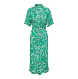 Y.A.S Košilové šaty 'LEFIRA' krémová / zelená