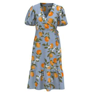 Y.A.S Košilové šaty 'Elly' světlemodrá / olivová / oranžová / bílá