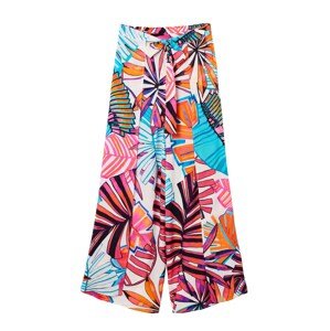 Desigual Kalhoty 'Puerto'  modrá / oranžová / pink / bílá