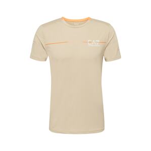 EA7 Emporio Armani Funkční tričko velbloudí / mandarinkoná / bílá