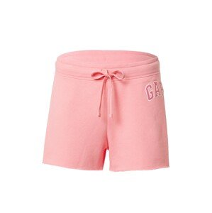 GAP Kalhoty korálová / pink / bílá