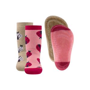 EWERS Ponožky béžová / světle fialová / červená / melounová
