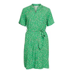 OBJECT Košilové šaty 'Ema Elise' trávově zelená / růžová / černá / bílá