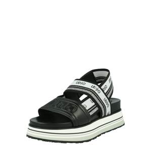 Liu Jo Páskové sandály  černá / bílá