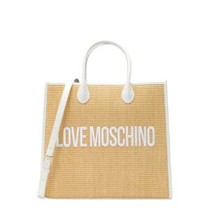 Love Moschino Nákupní taška béžová / cappuccino / bílá