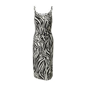 EDITED Letní šaty 'Maxine' černá / bílá