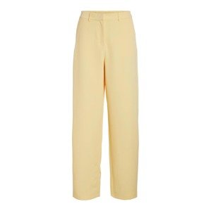 VILA Chino kalhoty 'Kamma' pastelově žlutá