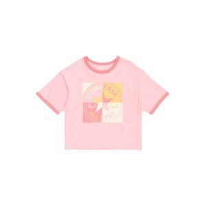 CONVERSE Tričko zlatě žlutá / pink / růžová / bílá