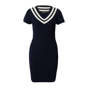 Lauren Ralph Lauren Úpletové šaty 'JAREYDA'  krémová / námořnická modř