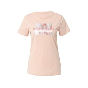 ARMANI EXCHANGE Tričko pastelová fialová / pink / růžová