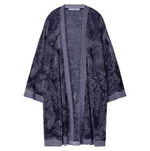 Adolfo Dominguez Kimono noční modrá / bílá