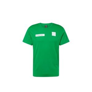 G-Star RAW Tričko 'Velcro' zelená / černá / bílá