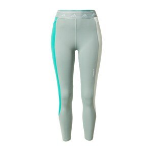 ADIDAS PERFORMANCE Sportovní kalhoty mátová / nefritová / pastelově zelená / bílá