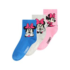 GAP Ponožky modrá / šedý melír / růžová / černá