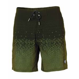 KOROSHI Plavecké šortky khaki / tmavě zelená