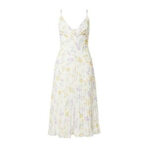 ABOUT YOU Letní šaty 'Laren' krémová / žlutá / zelená / fialová