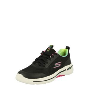 Skechers Performance Sportovní boty 'Go Walk Arch Fit' stříbrně šedá / pink / černá