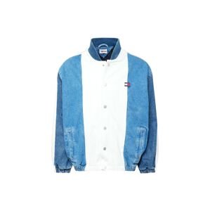 Tommy Jeans Přechodná bunda námořnická modř / modrá džínovina / červená / bílá džínovina