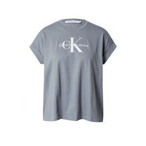 Calvin Klein Jeans Tričko kouřově modrá / šedá / bílá