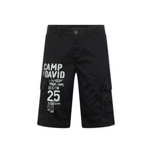 CAMP DAVID Kalhoty 'Skater' černá / bílá