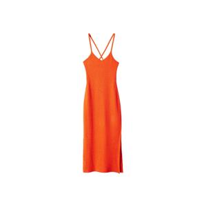MANGO Úpletové šaty 'Clara' oranžová