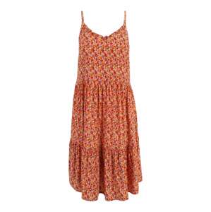 SAINT TROPEZ Letní šaty 'Eda' mandarinkoná / pastelově oranžová / fuchsiová / bílá