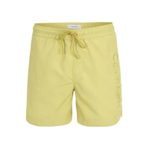 Calvin Klein Swimwear Plavecké šortky pastelově žlutá