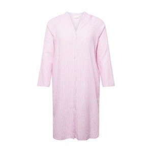 ONLY Carmakoma Košilové šaty 'CARLINETTE' světle růžová / bílá