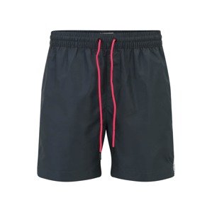 Calvin Klein Swimwear Plavecké šortky antracitová / červená / bílá
