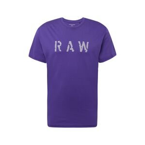 G-Star RAW Tričko fialová / bílá