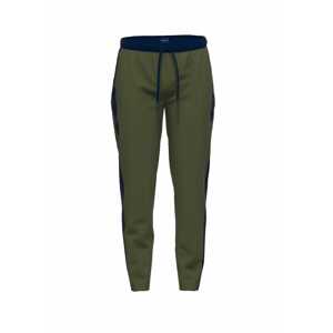 TOM TAILOR Pyžamové kalhoty námořnická modř / tmavě zelená