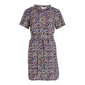 VILA Košilové šaty 'Sille' světle béžová / mix barev