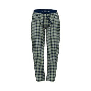 TOM TAILOR Pyžamové kalhoty modrá / zelená / bílá