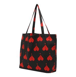 AllSaints Nákupní taška 'SPLIT HEART' červená / černá