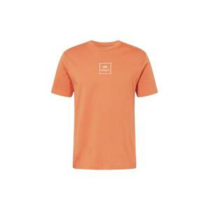 RVCA Tričko jasně oranžová / bílá