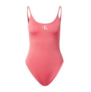 Calvin Klein Swimwear Plavky růžová / bílá