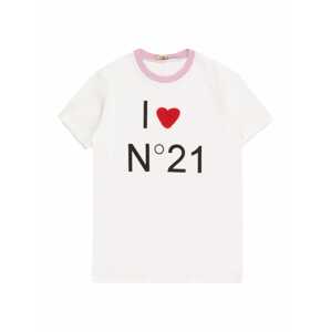N°21 Tričko růžová / červená / černá / bílá