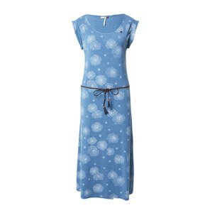 Ragwear Letní šaty 'TAGG' kouřově modrá / bílá