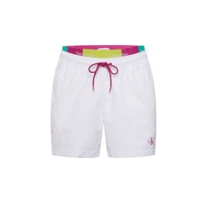 Calvin Klein Swimwear Plavecké šortky nefritová / pink / bílá