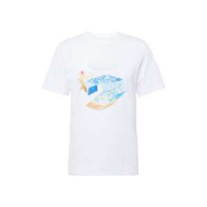 CONVERSE Tričko 'STAR CHEVRON OCEAN' aqua modrá / oranžová / růžová / bílá